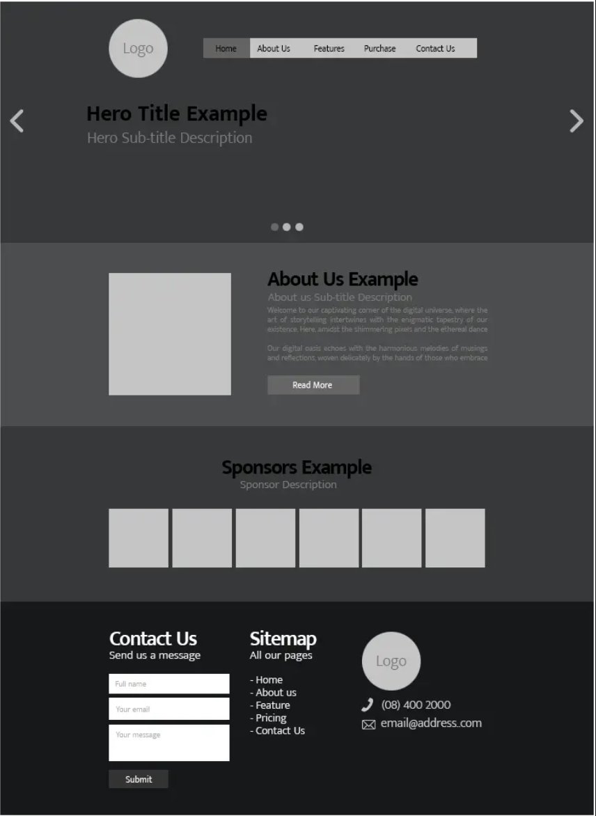 Design home page